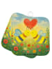 Mr. & Mrs. Panda Topflappen Biene Liebe Design ohne Spruch in Weiß