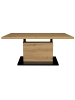 58 aufm Kessel COUCHTISCH Höhenverstellbar Else 4 120x49x70 Holzwerkstoff Asteiche