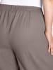 sheego Leinenhose in dunkeltaupe