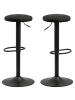 ebuy24 Barhocker Finurly Dunkelgrau 2er Set