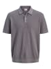 Jack & Jones Gestricktes Polo in Smoked Pearl
