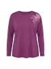 Ulla Popken Langarmshirt in brombeere