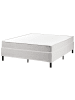 Beliani Doppelbett COUNTESS  in Grau/Braun - (W) 140 x (H) 114 x (L) 200 cm