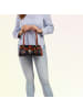 Toscanto Toscanto Schultertasche Leder dunkelblau, braun ca. 29cm