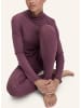 Hessnatur Longsleeve mit Rollkragen in brombeere