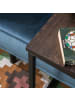 home24 home24 Beistelltisch aus massiver Eiche & Eisen in Eiche Dunkel, 45 x 60 x 30 cm in Eiche Dunkel