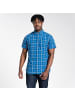 Craghoppers Kurzarmhemd Menlo in Poseidon Blue Check