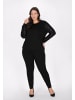 usha BLACK LABEL Women Plus Size Blouse in Black