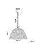 Beliani Pendelleuchten BENGO in Naturfarben - (W) 50 x (H) 136 x (L) 50 cm