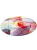 Pergamon Designer Teppich Faro Tropical Blätter Rund in Bunt