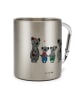 Mr. & Mrs. Panda Tasse Koala Familie zwei ohne Spruch in Silber