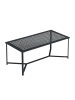 FineBuy Couchtisch in Schwarz / Glas / 100x50x42