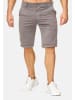 Max Men Chino Shorts Capri 3/4 Hose Stretch Bermuda in Grau