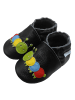 Basrakids Baby Krabbelschuhe aus Leder, weiche Lauflernschuhe mit rutschfester Sohle 