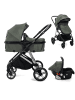 BeBelissimo 3 in 1 Kinderwagen Set Kombikinderwagen - CAVO in Grün