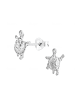 Alexander York Ohrstecker SCHILDKRÖTE in 925 Sterling Silber, 2-tlg. in silver