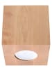 Nice Lamps Deckenleuchte "GEO" in Natur Holz quadrat loft Ø 10 cm 1xGu10 LED NICE LAMPS 