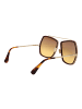 Max Mara Frauen Sonnenbrille Geometrisch Braun