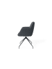 byLiving 2er-Set: Stuhl MEMPHIS in Anthrazit/Schwarz - (B) 62 x (H) 96 x (T) 60 cm