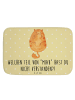 Mr. & Mrs. Panda Badteppich Katze Mittelfinger mit Spruch in Gelb Pastell