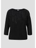 s.Oliver BLACK LABEL Strickpullover 3/4 Arm in Schwarz