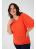 KAFFE curve Kurzarm-Bluse KCtina Regular fit in Grenadine