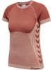 Hummel Hummel T-Shirt Hmlclea Yoga Damen Atmungsaktiv Dehnbarem Feuchtigkeitsabsorbierenden Nahtlosen in WITHERED ROSE/ROSE TAN MELANGE