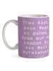 Mr. & Mrs. Panda Mug Spruch Unbekannte Orte erkunden mit Spruch in Lavendeltraum
