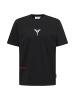 Carlo Colucci T-Shirt Faes in Schwarz