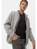 Camel Active Fleecejacke mit hohem Stehkragen in Grau