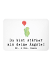Mr. & Mrs. Panda Pinnwand Magnet Spruch Angst überwinden mit Spruch in Weiß