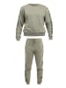 Tom Barron Freizeitanzug Tom Barron Women Regular Fit Zebra Pattern Sweatshirt And Pant Set in khaki