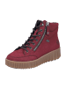 rieker Plateau Stiefel in Rot