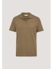 Hessnatur Hessnatur Jersey Polo Relaxed aus Leinen und Bio-Baumwolle in camel