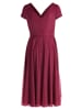 Vera Mont Cocktailkleid im Glitzer-Look in Rot/Grau