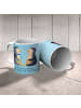 Mr. & Mrs. Panda Kaffeetasse Pinguin Pärchen mit Spruch in Eisblau