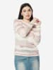 KOROSHI Damenpullover mit gestreifter Textur in bunt