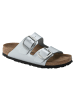 Birkenstock Pantoletten Arizona Big Buckle BF in silver