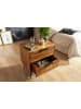 FineBuy Nachttisch in Braun / Sheesham / 60x40x60