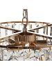 Beliani Pendelleuchten ACHEIRO L in Gold/Transparent - (W) 49 x (H) 120 x (L) 49 cm