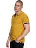 Rusty Neal Kontrast Polo Pique Shirt Regular Fit in Camel / Schwarz