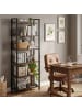 VASAGLE Bücherregal Barnet in Braun-Schwarz - (B)64 x (H)185.5 x (T)30 cm