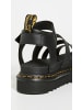Dr. Martens Plateau Sandalen für Damen in schwarz