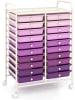 COSTWAY Rollcontainer in Lila
