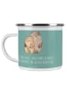 Mr. & Mrs. Panda Camping Emaille Tasse 10. Hochzeitstag Rosenhoc... in Meeresbrise