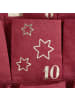 Butlers Adventskalender SANTA IS COMING in Rot / Gold