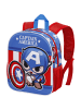 Marvel Rucksack Captain America Let's go-Small 3D in blau