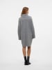 Vero Moda Strickkleid in Medium Grey Melange