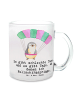 Mr. & Mrs. Panda Glühweinbecher Pinguin Fallschirm springen mit ... in Transparent