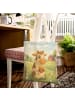 Mr. & Mrs. Panda Shopping Bag Kuh  Pommes Design ohne Spruch in Weiß